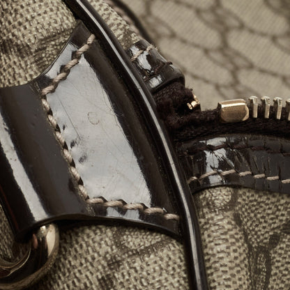Gucci Beige/Ebony GG Supreme Canvas Medium Joy Boston Bag