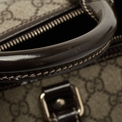 Gucci Beige/Ebony GG Supreme Canvas Medium Joy Boston Bag