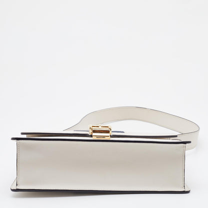GUCCI Off White Leather Small Web Sylvie Shoulder Bag