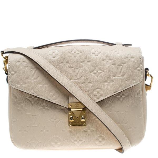 Louis Vuitton Pochette Metis Monogram Empreinte Leather Creme