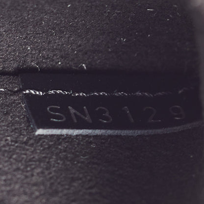 LOUIS VUITTON Black Epi Leather LV Pop Kirigami Necklace