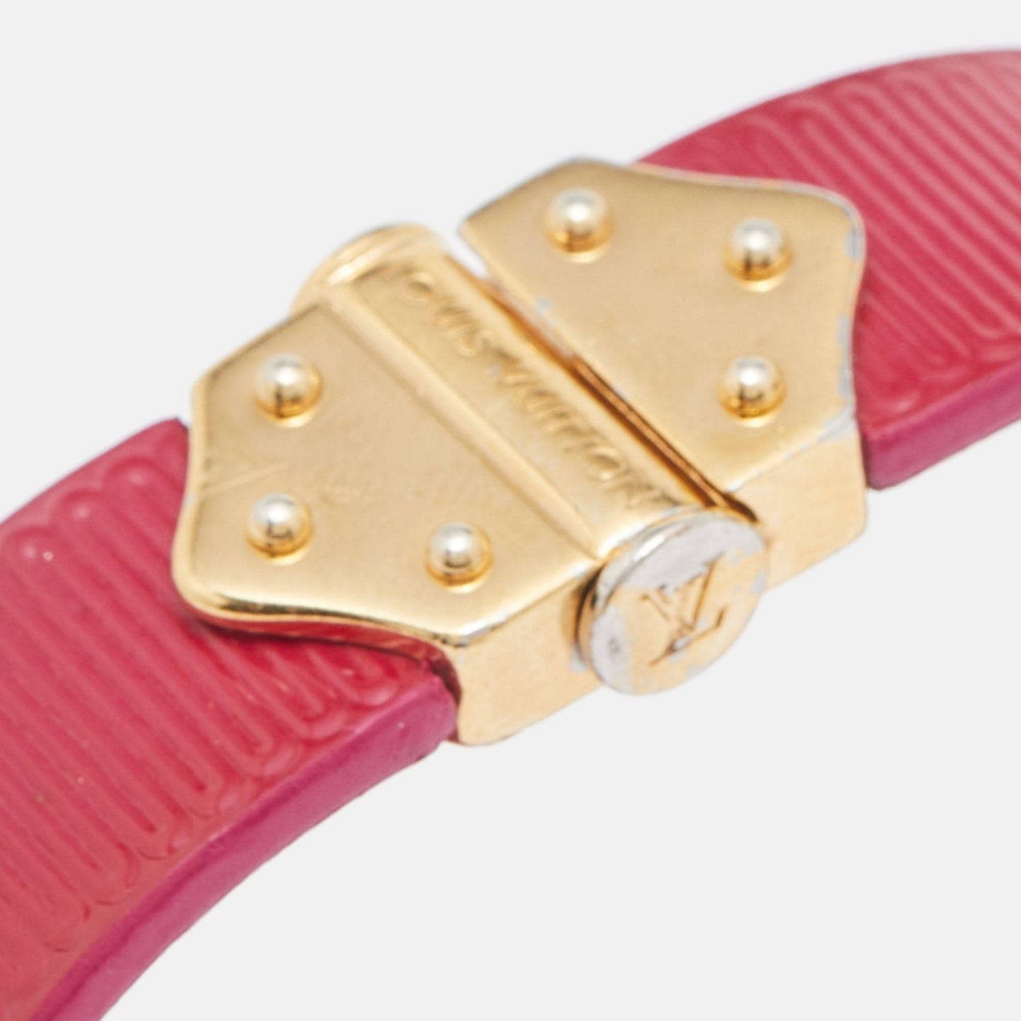 LOUIS VUITTON Indian Rose Epi Leather Spirit Bracelet