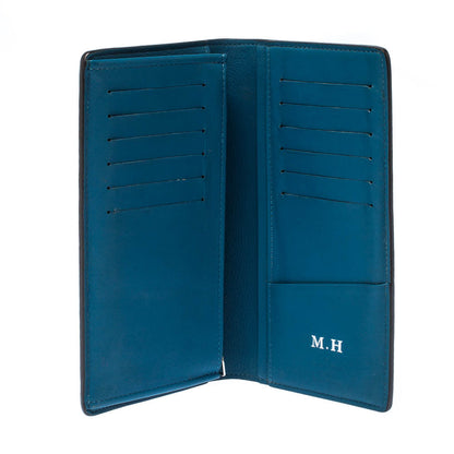 Louis Vuitton Blue Taurillon Leather Brazza Wallet