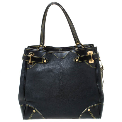 Louis Vuitton Black Suhali Leather Le Majestueux Bag