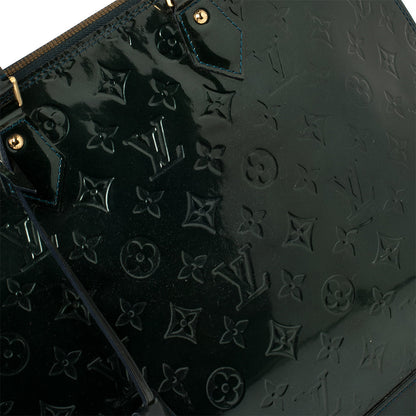 Louis Vuitton Bleu Nuit Monogram Vernis Alma GM Bag