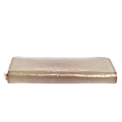 Louis Vuitton Cream White Monogram Vernis Zippy Wallet