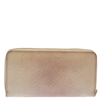 Louis Vuitton Cream White Monogram Vernis Zippy Wallet