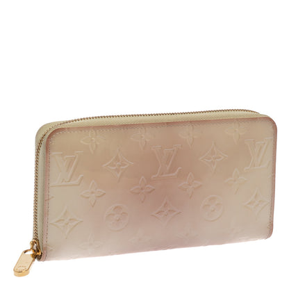 Louis Vuitton Cream White Monogram Vernis Zippy Wallet