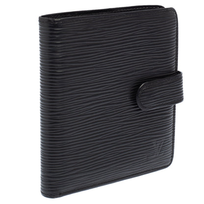 Louis Vuitton Black Epi Leather Compact Wallet