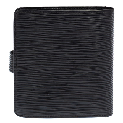 Louis Vuitton Black Epi Leather Compact Wallet