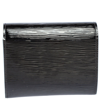 Louis Vuitton Black Electric Epi Leather Joey Wallet