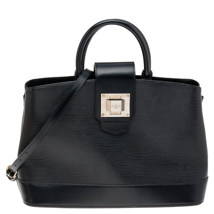 Louis Vuitton Black Electric Epi Leather Mirabeau GM Bag