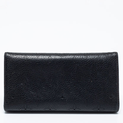 Louis Vuitton Black Monogram Mahina Leather Amelia Wallet
