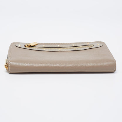 Louis Vuitton Grey Suhali Leather Zip Around Wallet