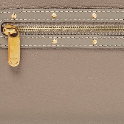 Louis Vuitton Grey Suhali Leather Zip Around Wallet