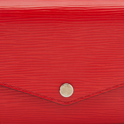 Louis Vuitton Coquelicot Epi Leather Sarah Wallet