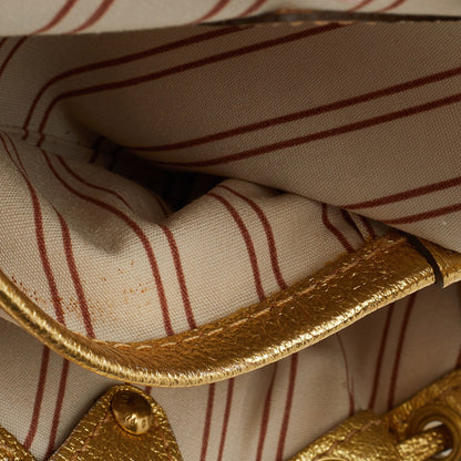 Louis Vuitton Cream/Gold Canvas and Leather Antigua Theda PM Bag
