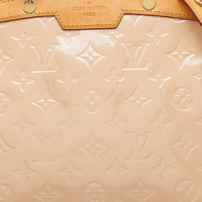 Louis Vuitton Blanc Corail Monogram Vernis Brea MM Bag