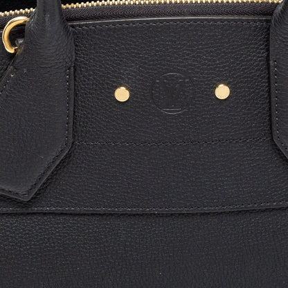 Louis Vuitton Black Leather City Steamer MM Bag
