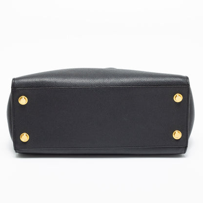 Louis Vuitton Black Leather City Steamer MM Bag