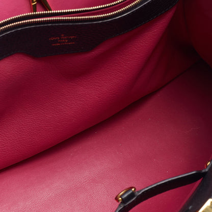Louis Vuitton Black Taurillon Leather Capucines GM Bag