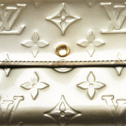 Louis Vuitton Gris Art Deco Monogram Vernis Sarah Wallet
