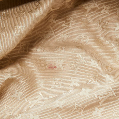 Louis Vuitton Cream Canvas Polka Dot Panama Bowly Bag