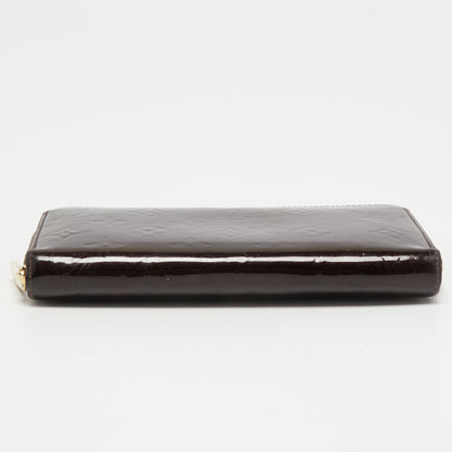LOUIS VUITTON Amarante Monogram Vernis Zippy Wallet