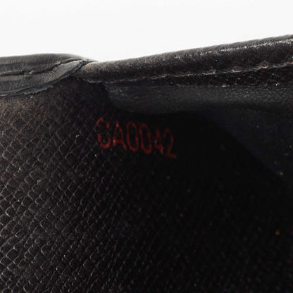 LOUIS VUITTON Black Epi Leather Bifold Long Wallet