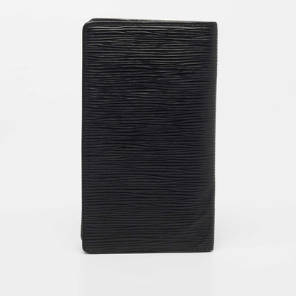 LOUIS VUITTON Black Epi Leather Bifold Long Wallet