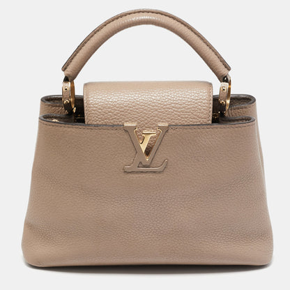 Louis Vuitton Beige Taurillon Leather Capucines BB Bag