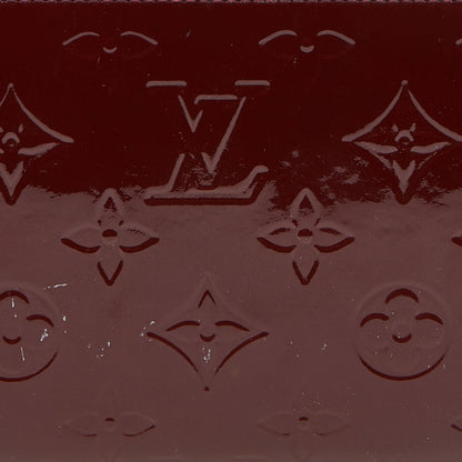 LOUIS VUITTON Griotte Monogram Vernis Zippy Wallet