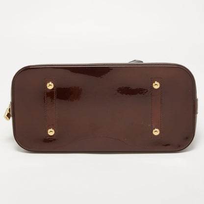 LOUIS VUITTON Amarante Monogram Vernis Alma GM Bag