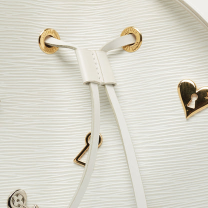 LOUIS VUITTON White Epi Leather Lovelock NeoNoe MM Bag
