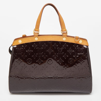 LOUIS VUITTON Amarante Monogram Vernis Brea MM Bag