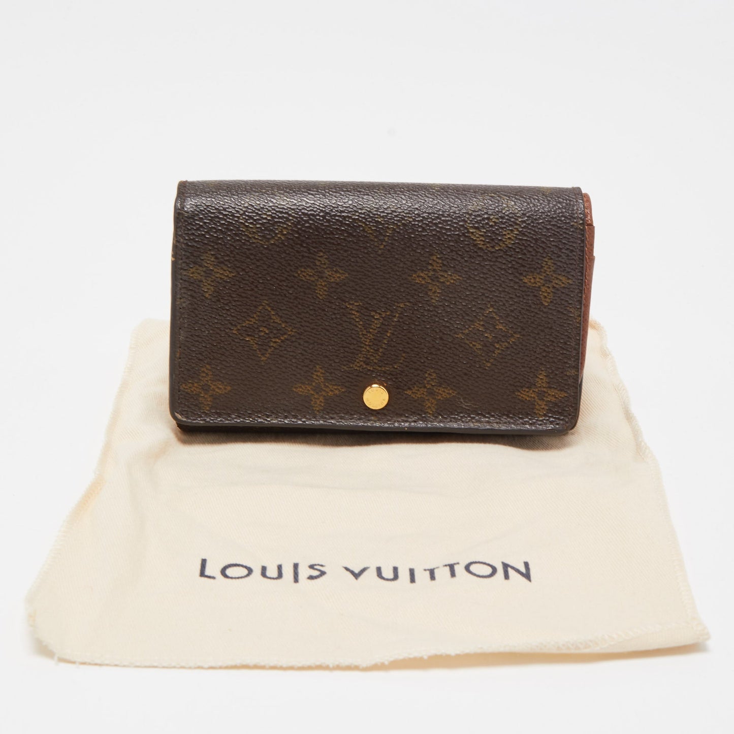 LOUIS VUITTON Monogram Canvas Porte Monnaie Tresor Wallet