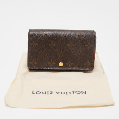 LOUIS VUITTON Monogram Canvas Porte Monnaie Tresor Wallet