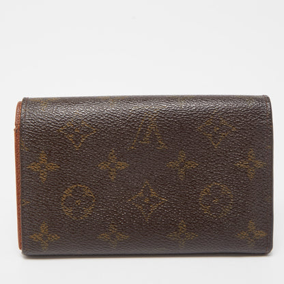 LOUIS VUITTON Monogram Canvas Porte Monnaie Tresor Wallet
