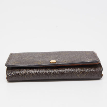 LOUIS VUITTON Monogram Canvas Porte Monnaie Tresor Wallet