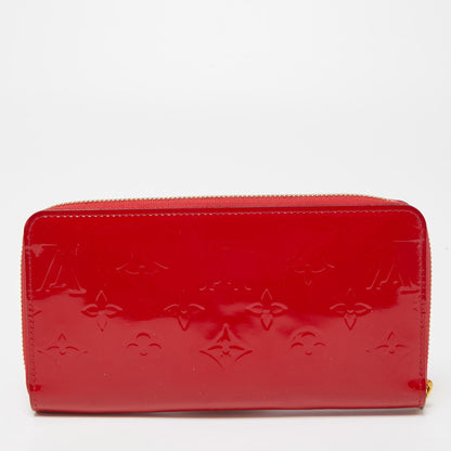 LOUIS VUITTON Cerise Monogram Vernis Zippy Wallet