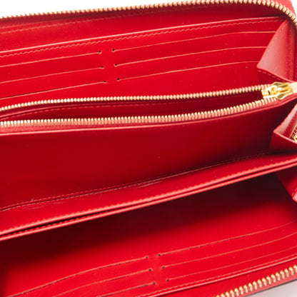 LOUIS VUITTON Cerise Monogram Vernis Zippy Wallet