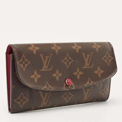 LOUIS VUITTON Fuchsia Monogram Canvas Emilie Wallet