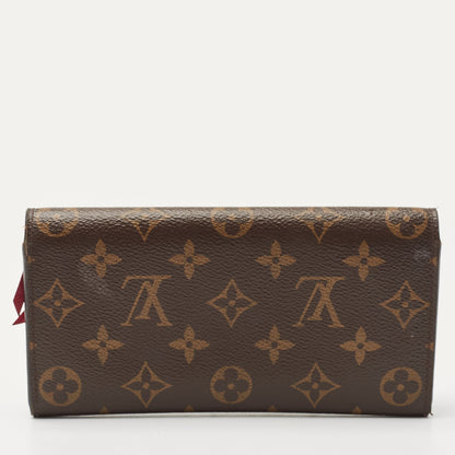 LOUIS VUITTON Fuchsia Monogram Canvas Emilie Wallet