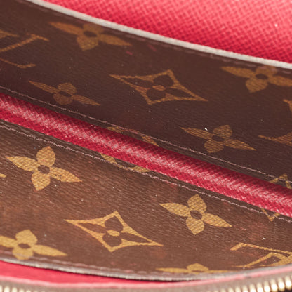 LOUIS VUITTON Fuchsia Monogram Canvas Emilie Wallet