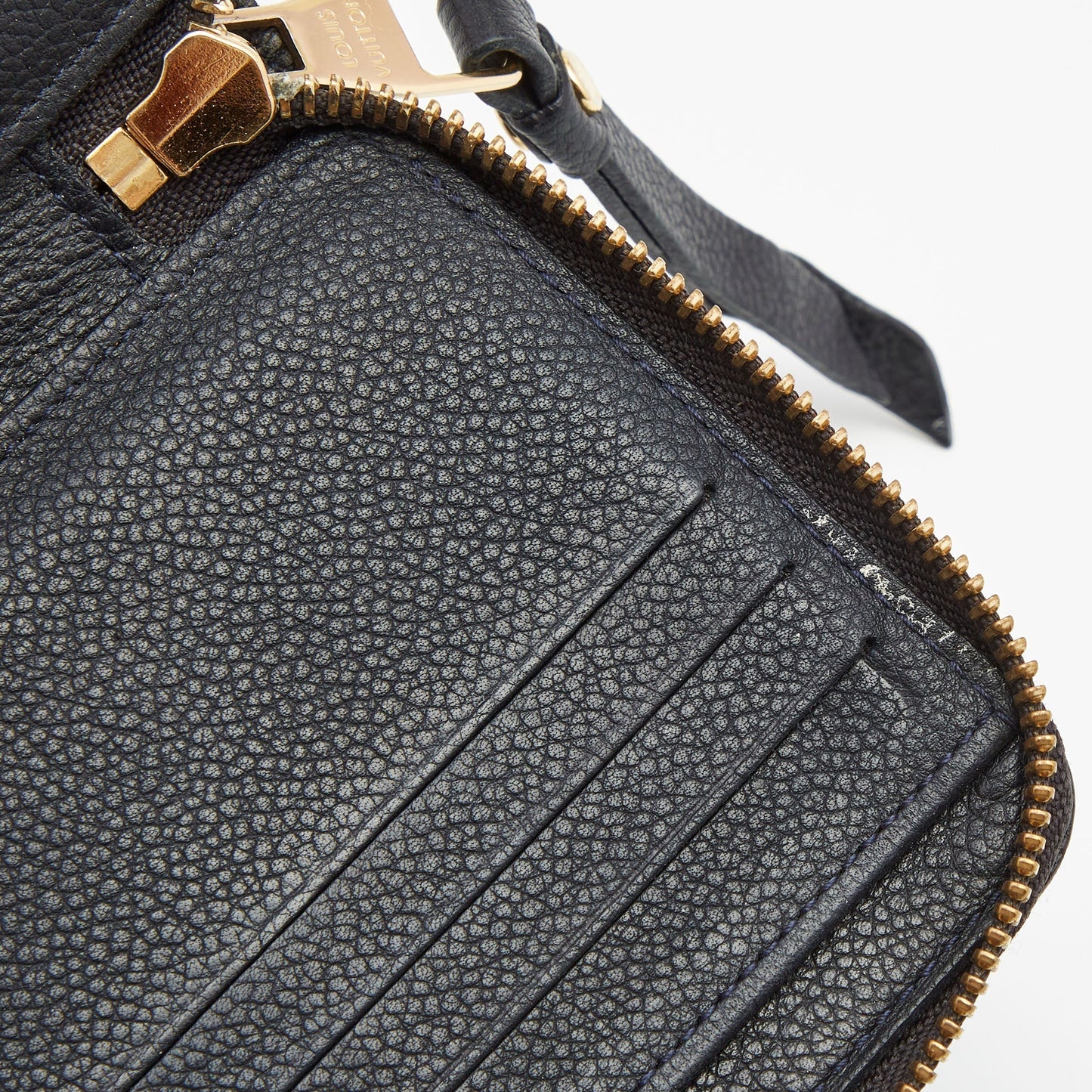 LOUIS VUITTON Bleu Infini Monogram Leather Zippy Wallet