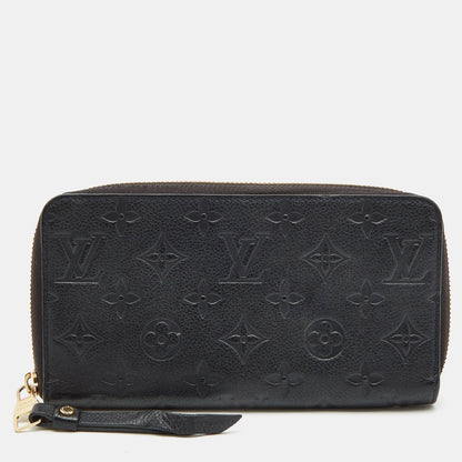 LOUIS VUITTON Bleu Infini Monogram Leather Zippy Wallet