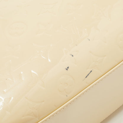 LOUIS VUITTON Blanc Corail Monogram Vernis Brea GM Bag