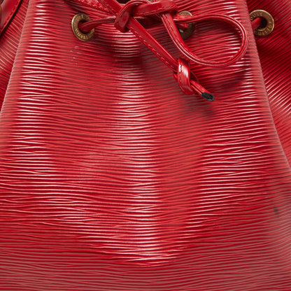 LOUIS VUITTON Red Epi Leather Petit Noe Bag