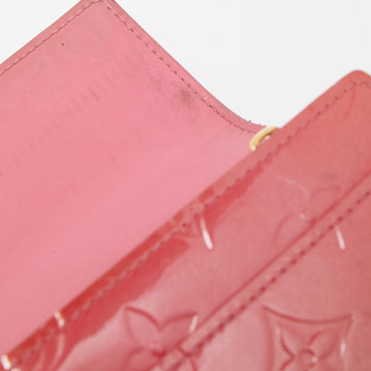 LOUIS VUITTON Framboise Monogram Vernis Sarah Wallet