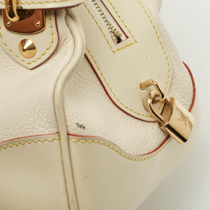 LOUIS VUITTON Cream/Off White Suhali Leather Le Radieux Bag